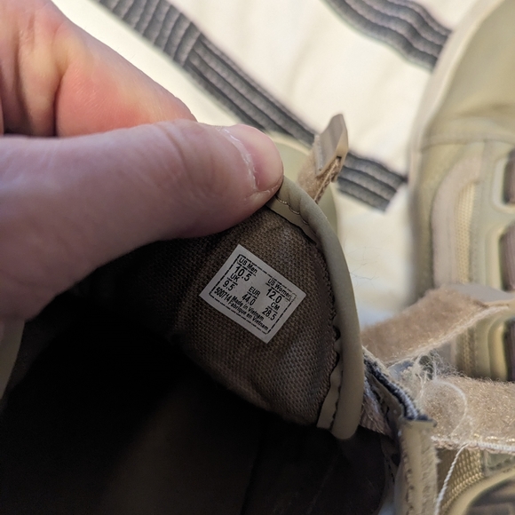 Vans tan leather & canvas Velcro sneakers size 10.5 - Picture 5 of 5